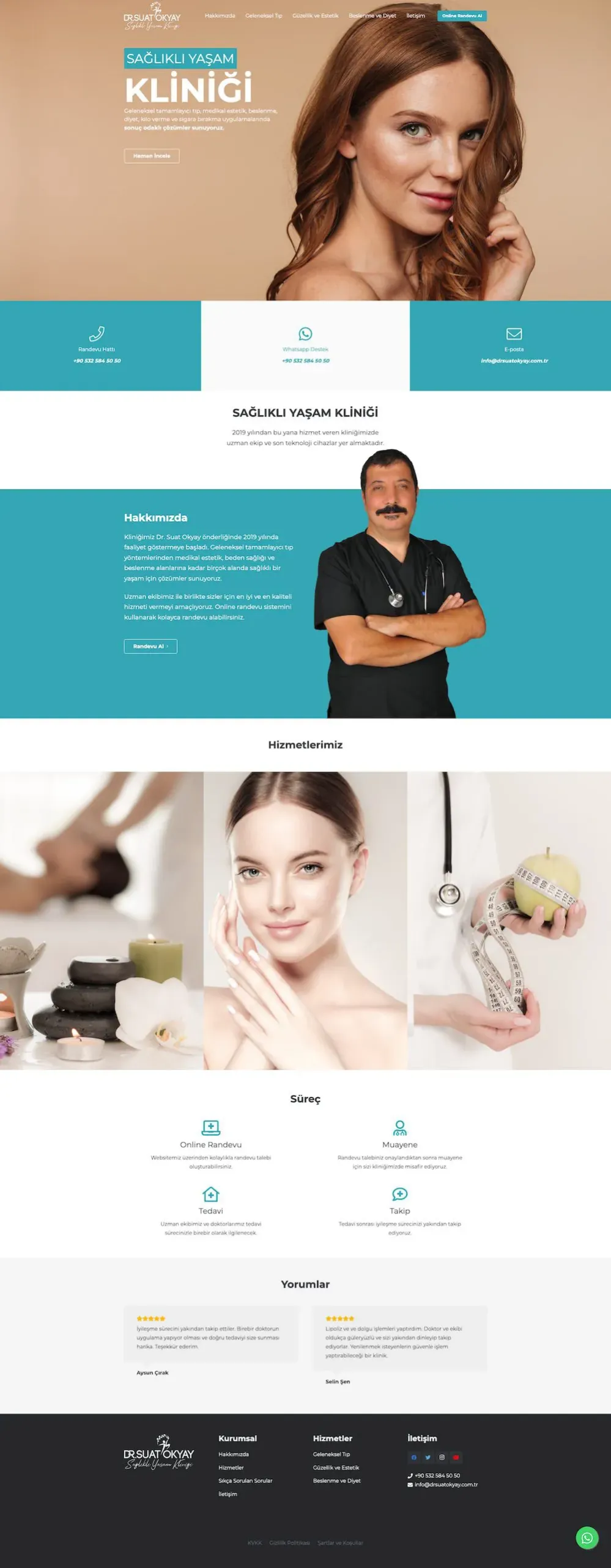 Dr. Suat Okyay web sitesi sayfa 1
