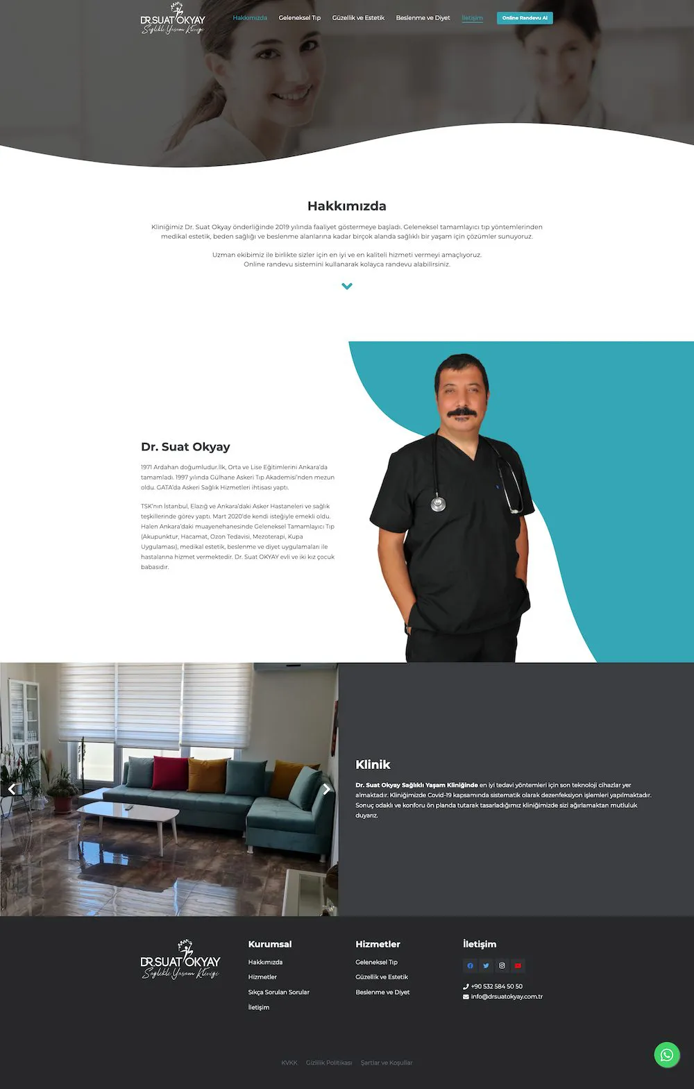 Dr. Suat Okyay web sitesi sayfa 2
