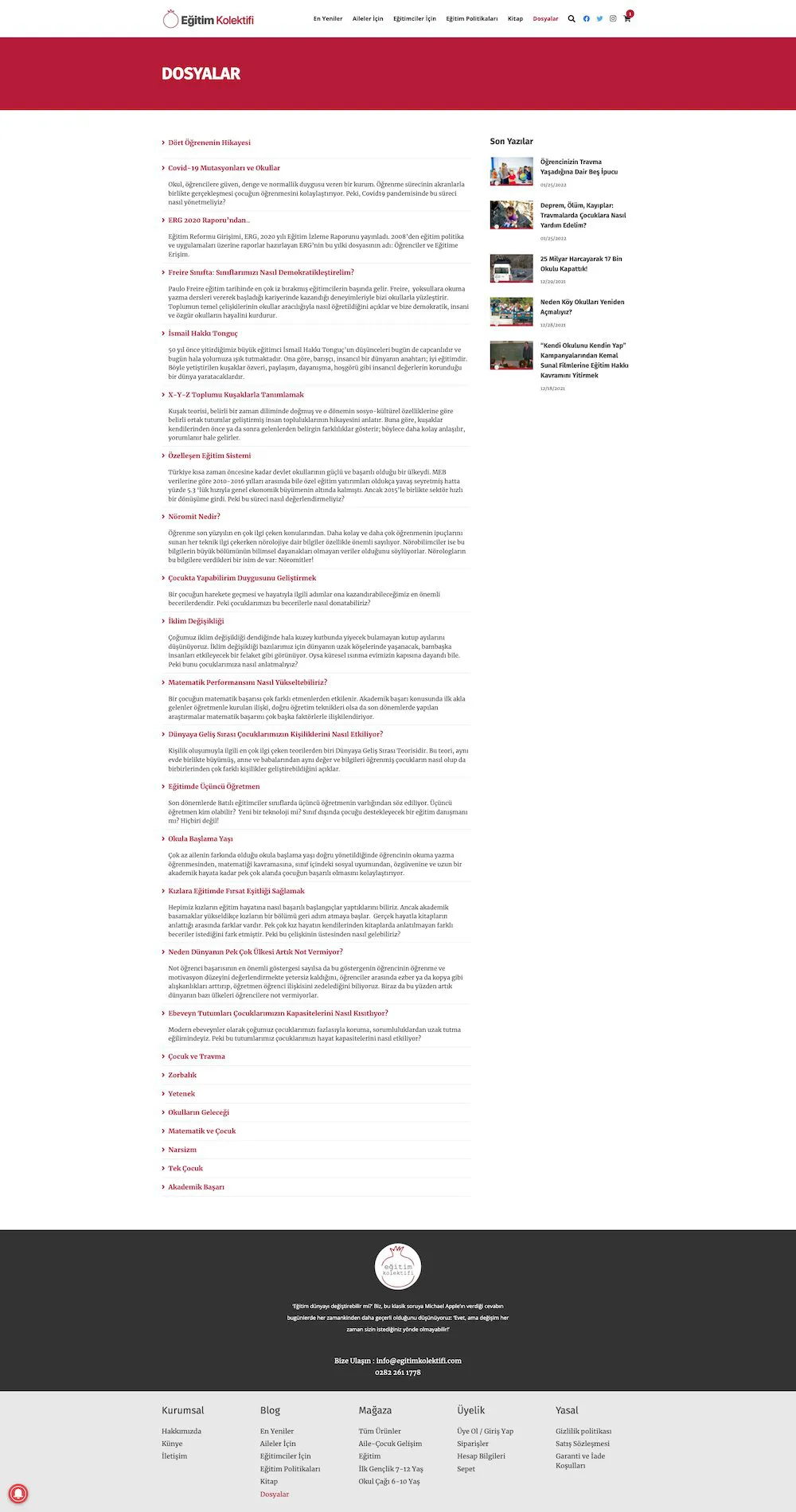 Eğitim Kolektifi web sitesi sayfa 3