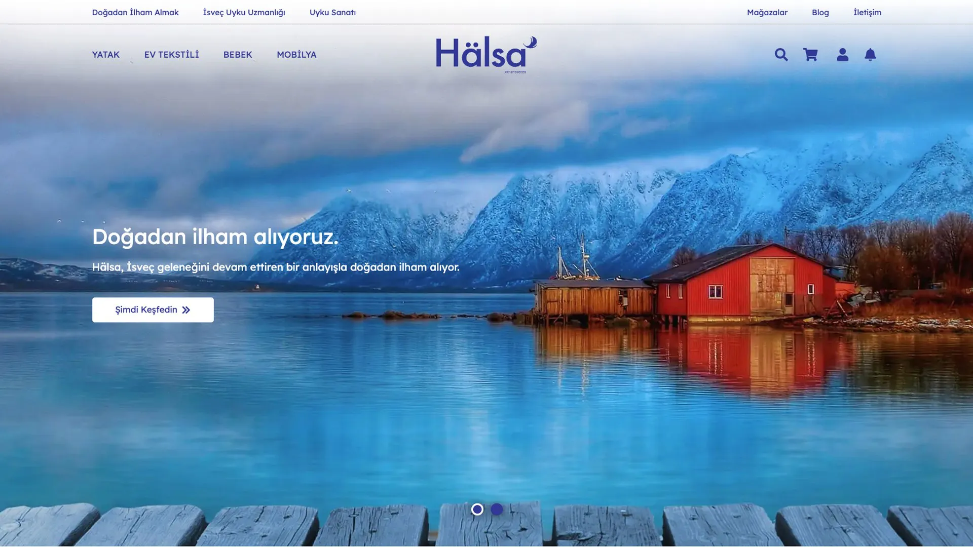Halsa Yatak web sitesi ana sayfa