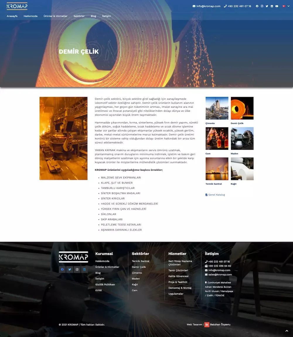 Kromap web sitesi sayfa 4