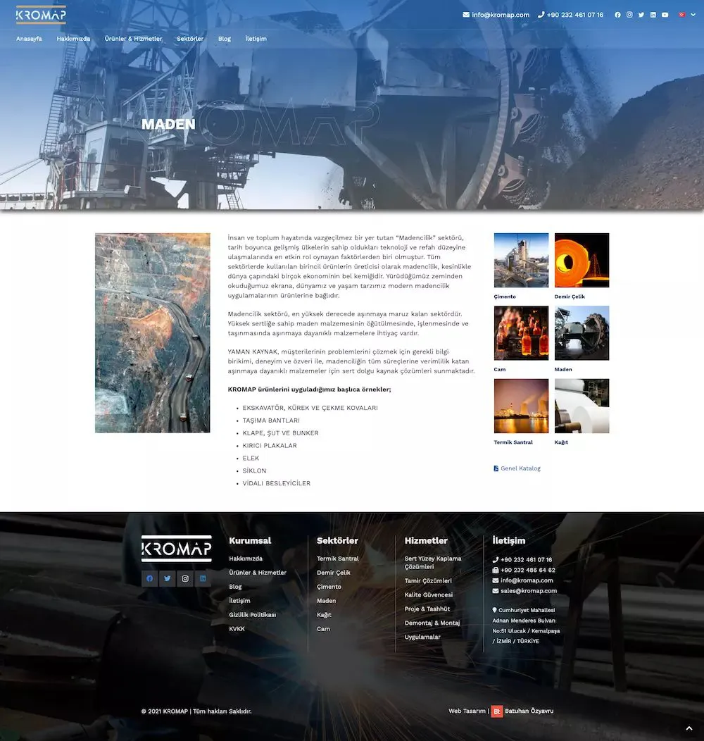 Kromap web sitesi sayfa 5
