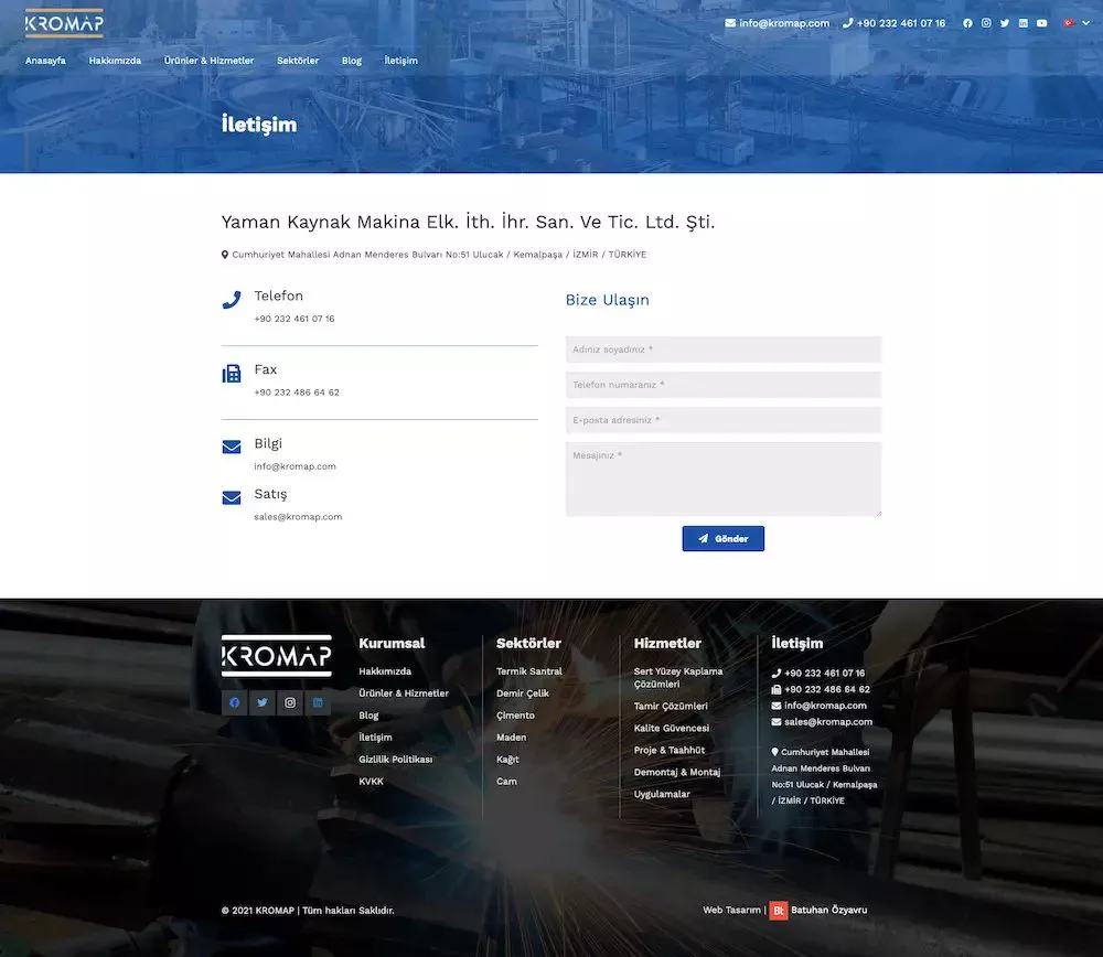 Kromap web sitesi sayfa 6