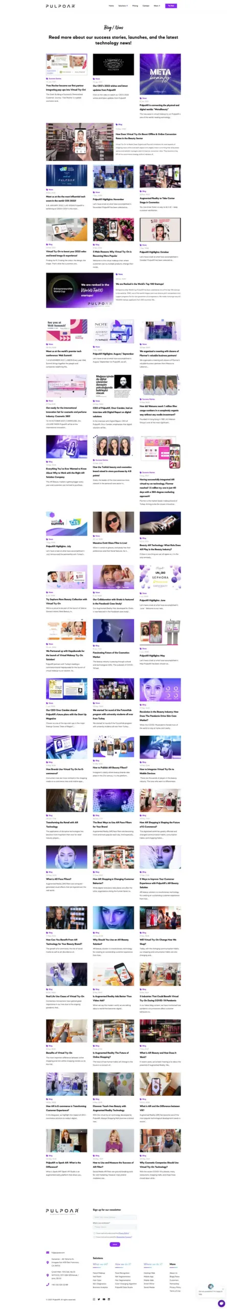 Pulpoar web sitesi sayfa 6
