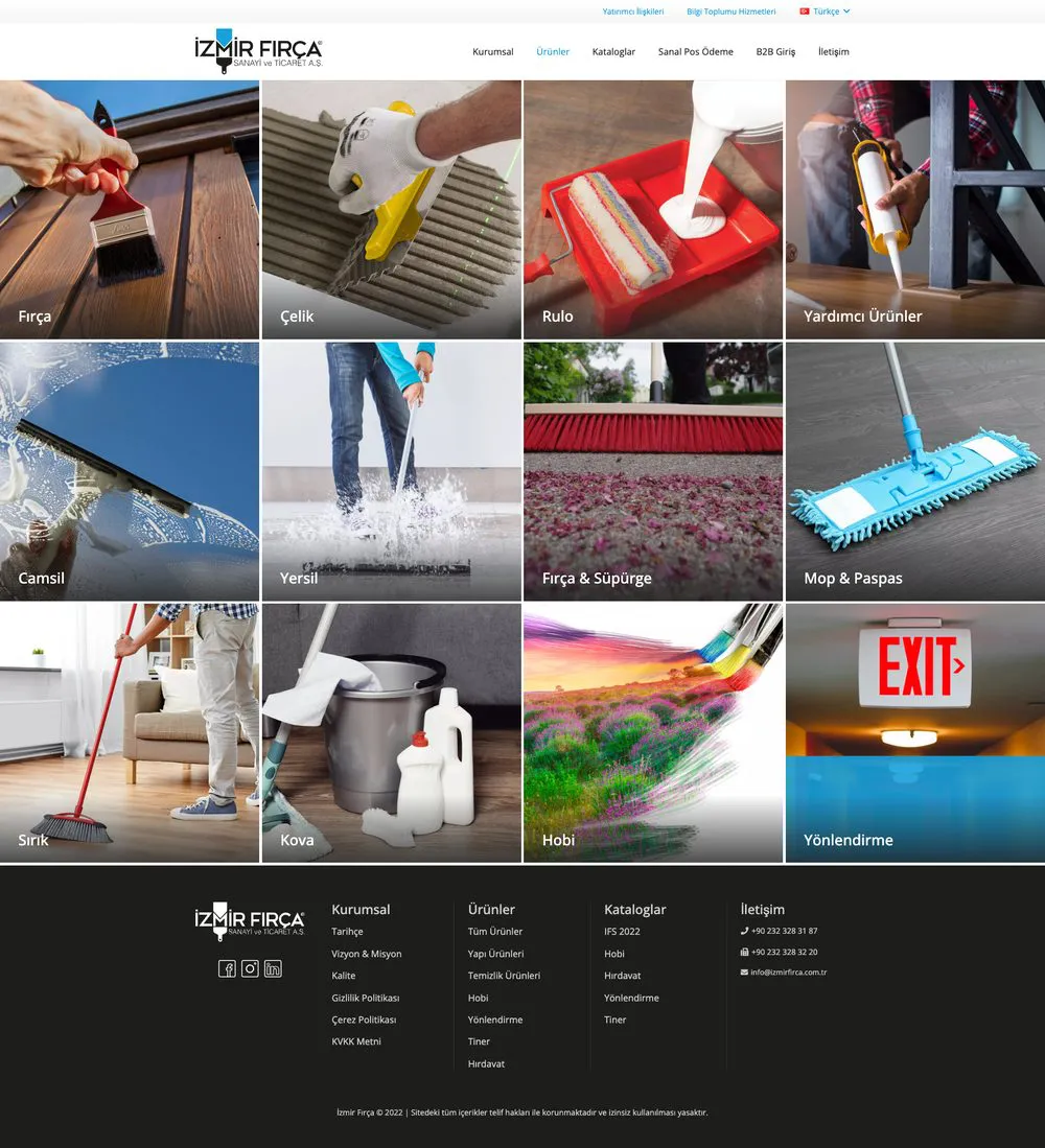 İzmir Fırça web sitesi sayfa 3