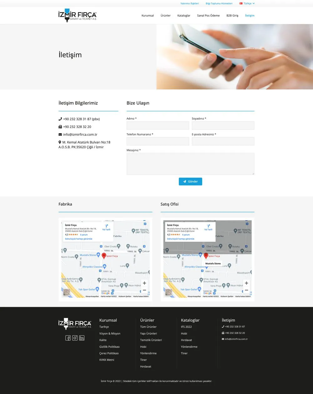 İzmir Fırça web sitesi sayfa 6