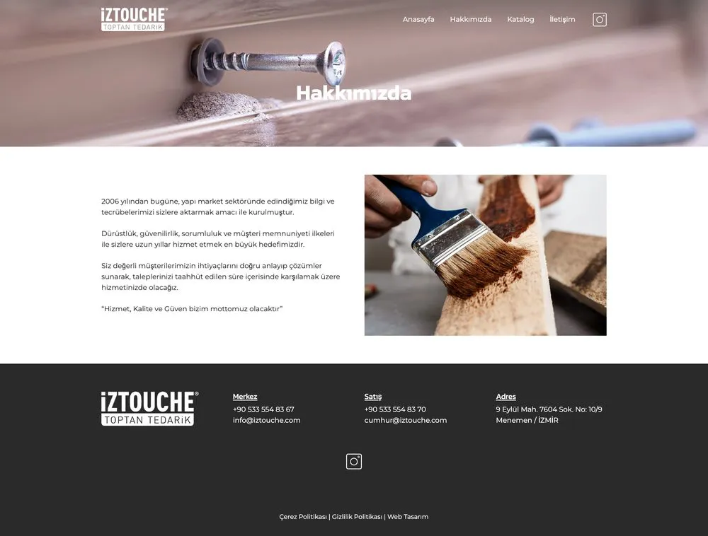 Iztouche web sitesi sayfa 2