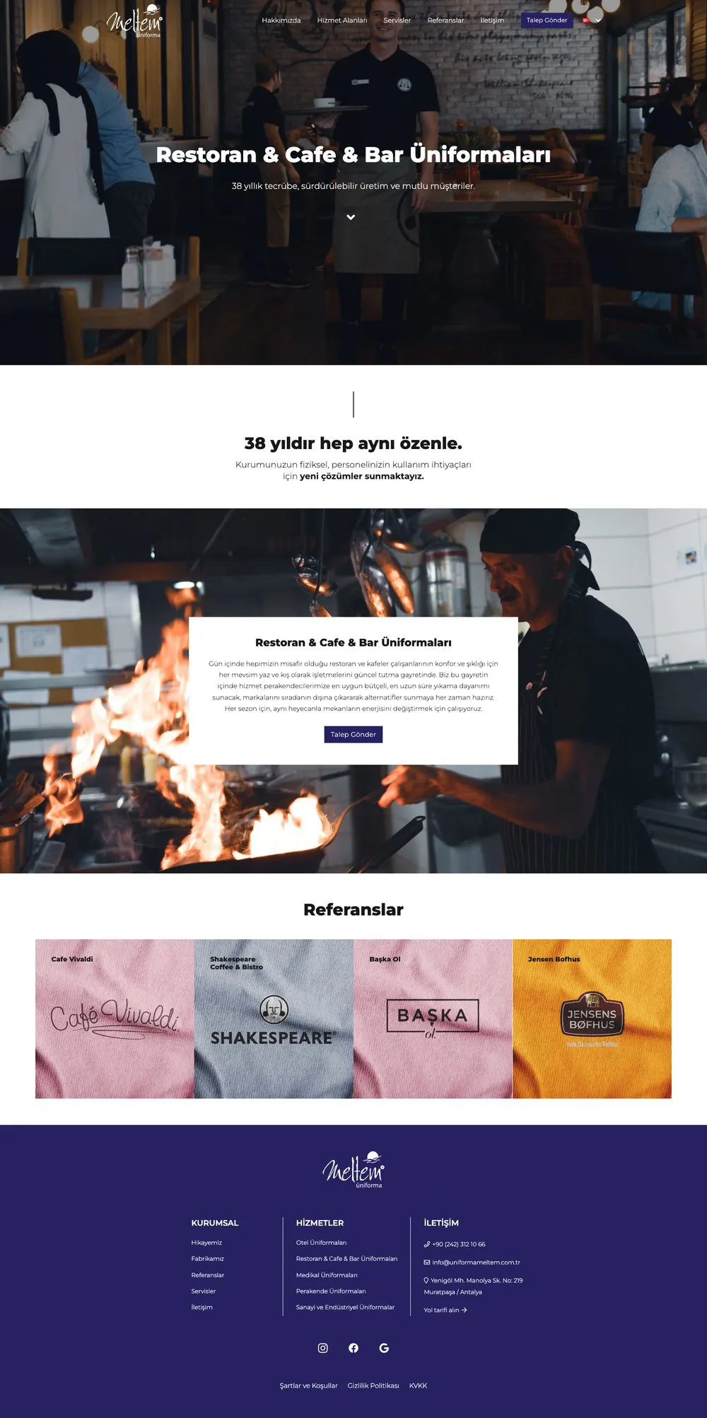Meltem Üniforma web sitesi sayfa 3