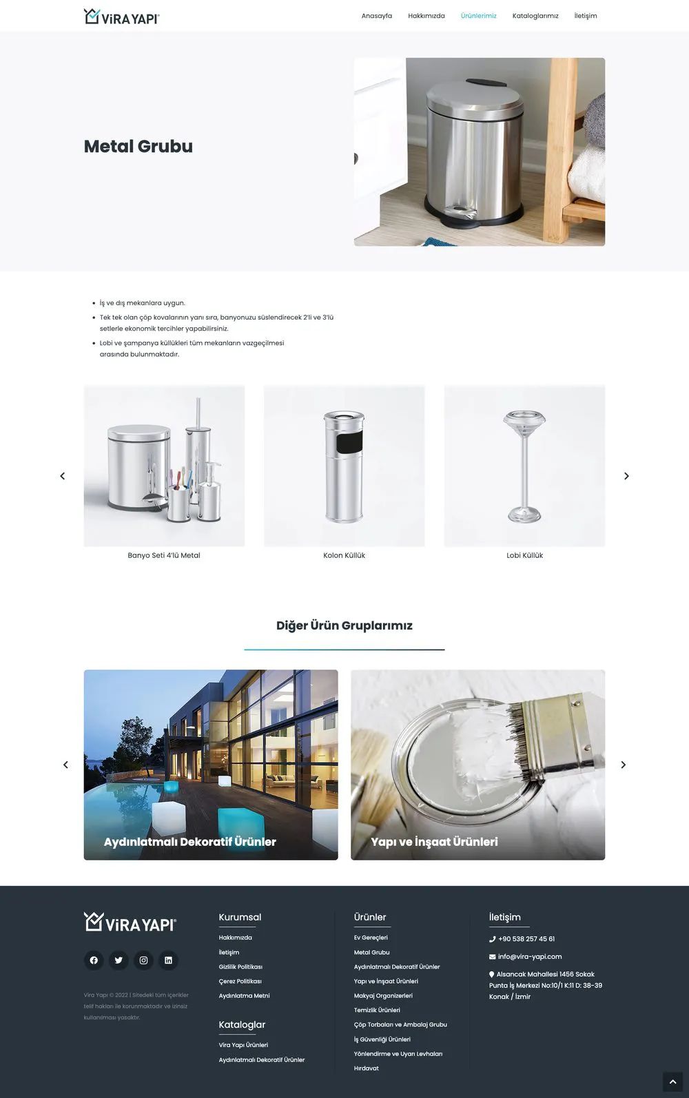 Vira Yapı web sitesi sayfa 3