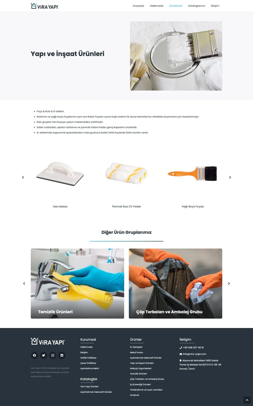 Vira Yapı web sitesi sayfa 4