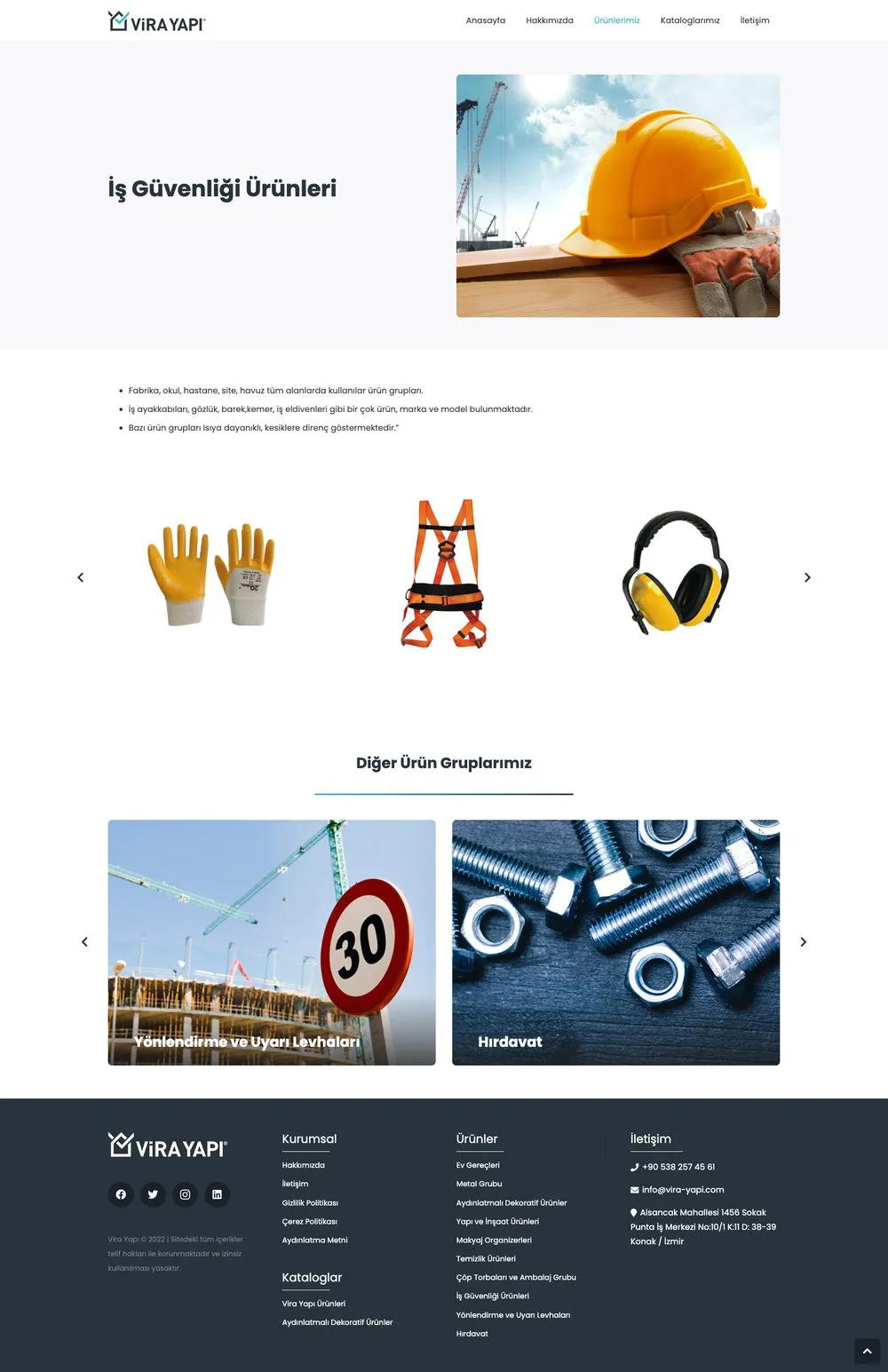 Vira Yapı web sitesi sayfa 5
