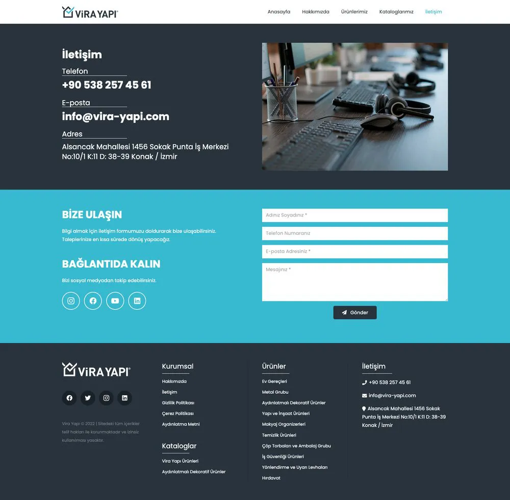 Vira Yapı web sitesi sayfa 6