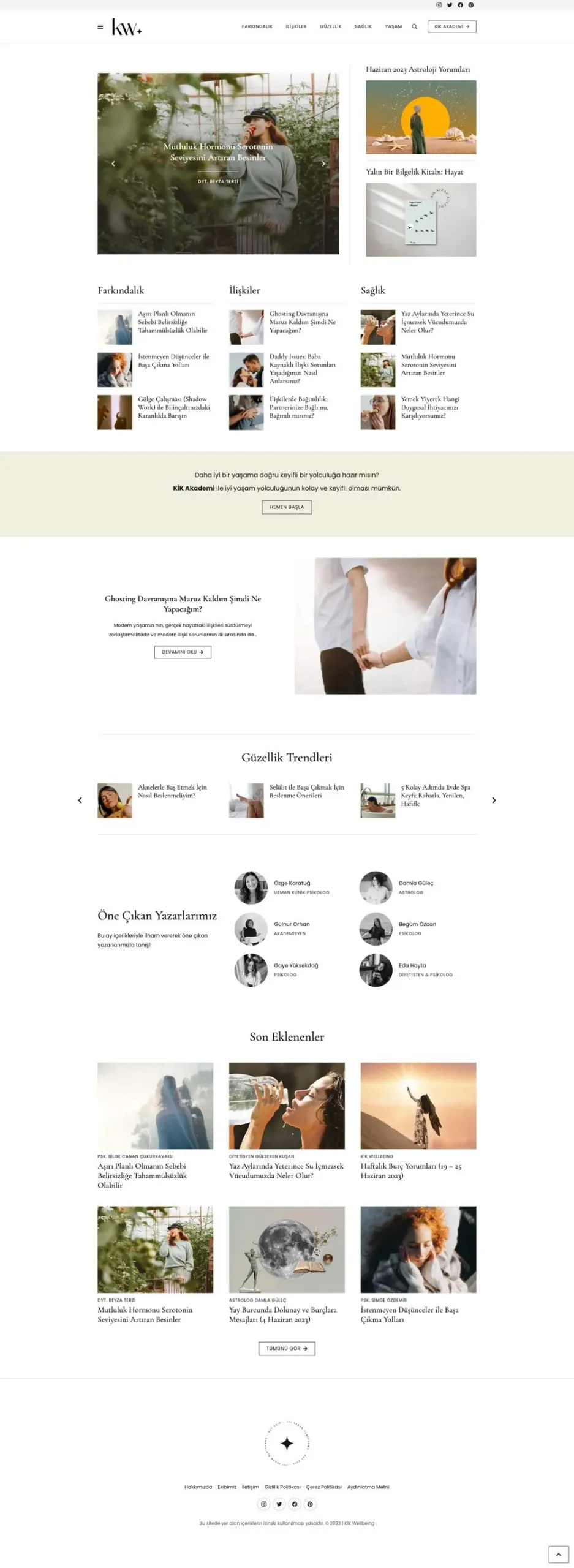 Kikwell web sitesi sayfa 1