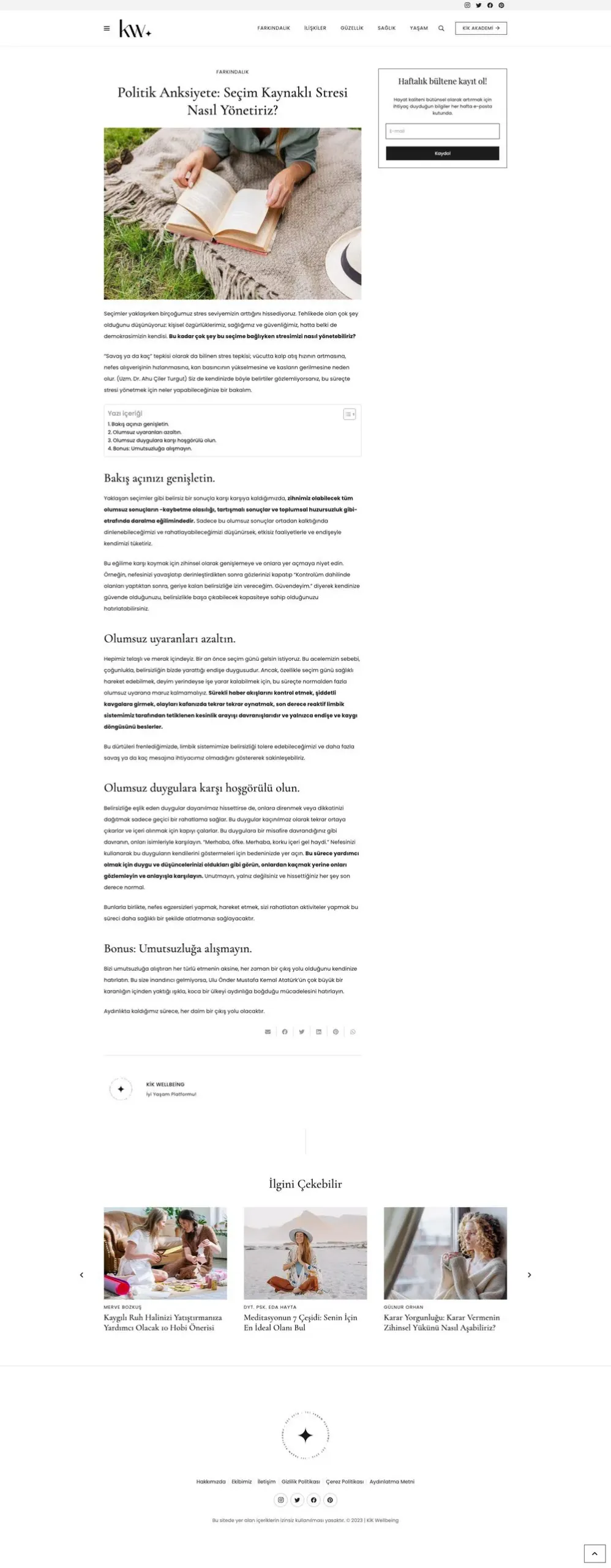 Kikwell web sitesi sayfa 3