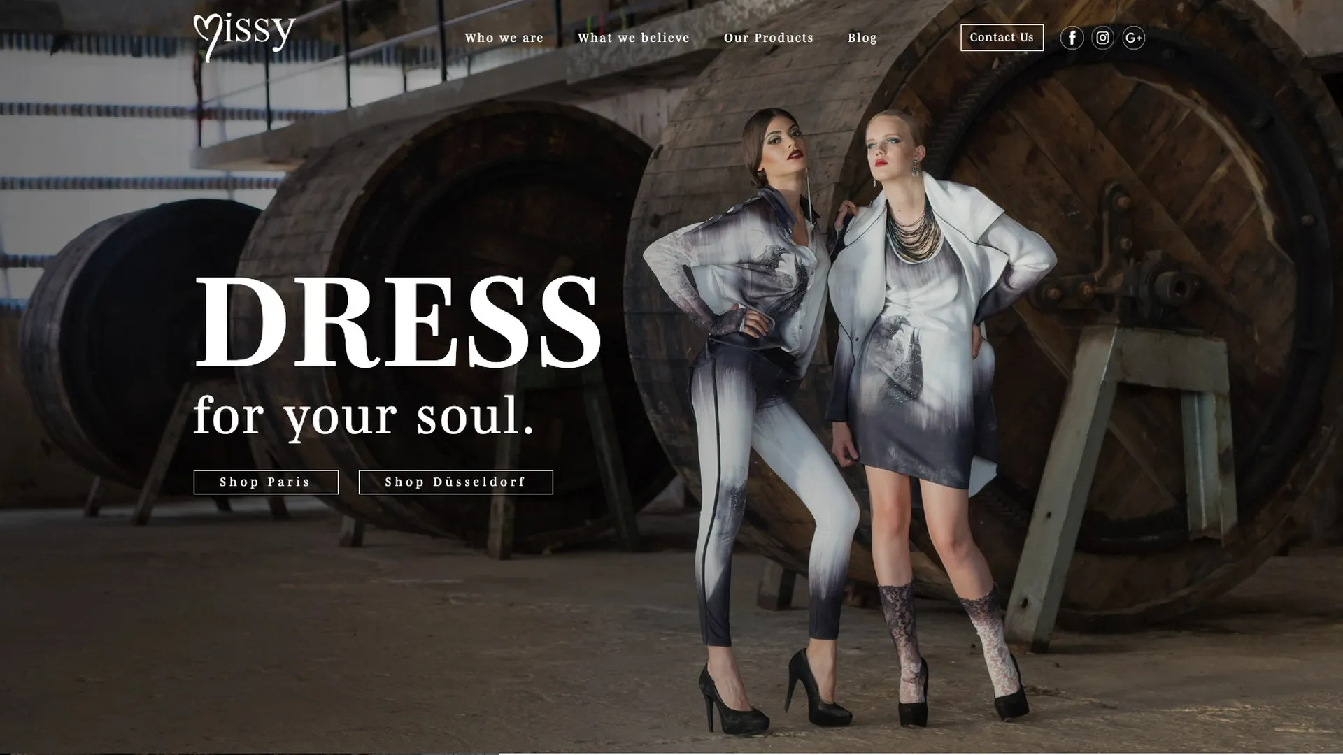 Missy Tekstil web sitesi ana sayfa