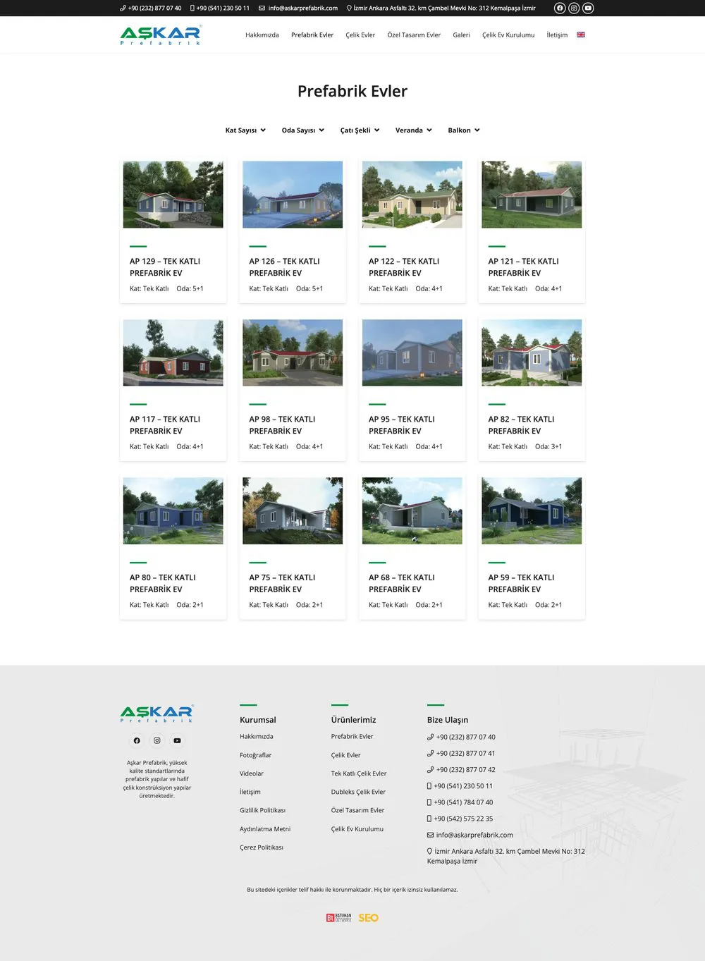 Aşkar Prefabrik web sitesi sayfa 3