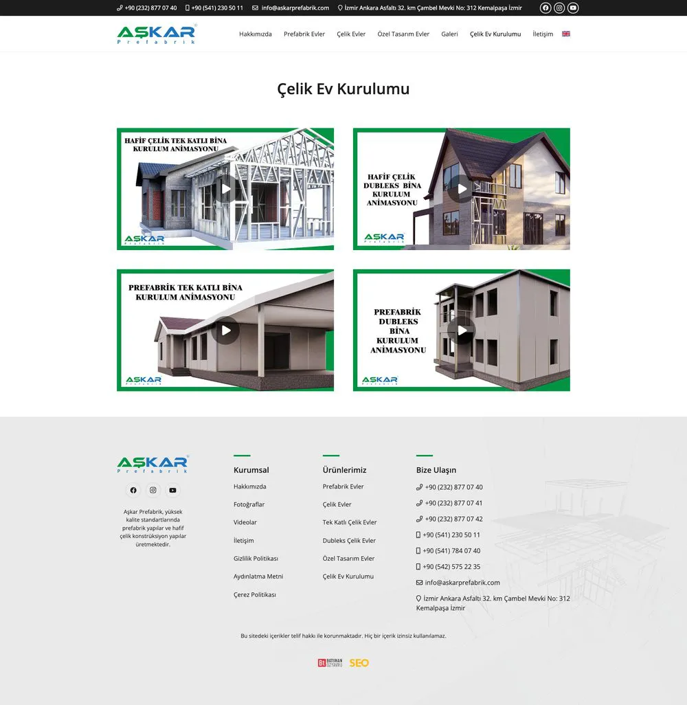 Aşkar Prefabrik web sitesi sayfa 5