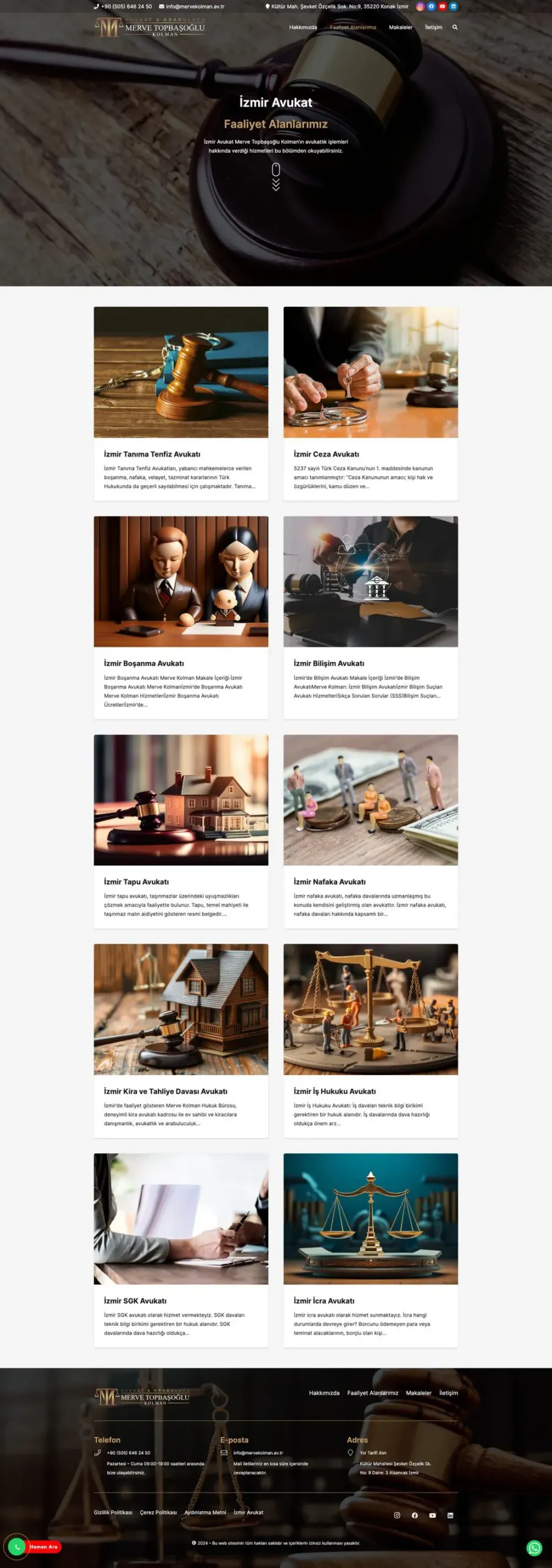 Avukat Merve Topbaşoğlu Kolman web sitesi sayfa 3