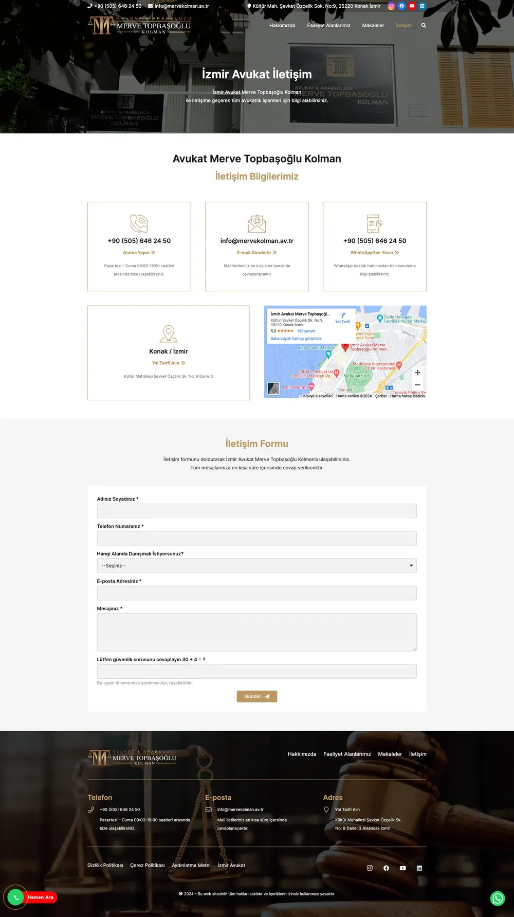 Avukat Merve Topbaşoğlu Kolman web sitesi sayfa 6