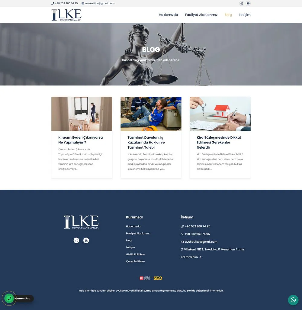 Avukat Perihan İlke Demir web sitesi sayfa 5