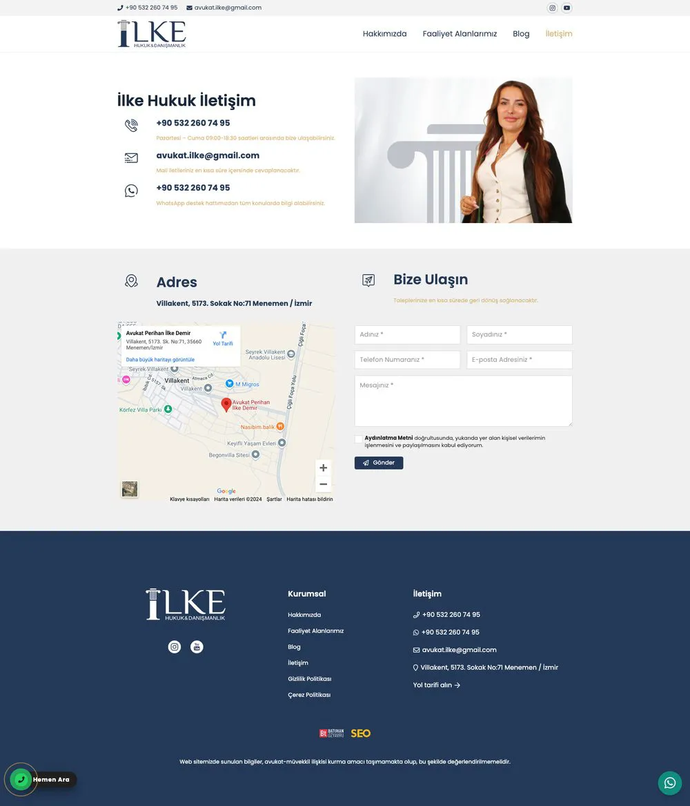 Avukat Perihan İlke Demir web sitesi sayfa 6