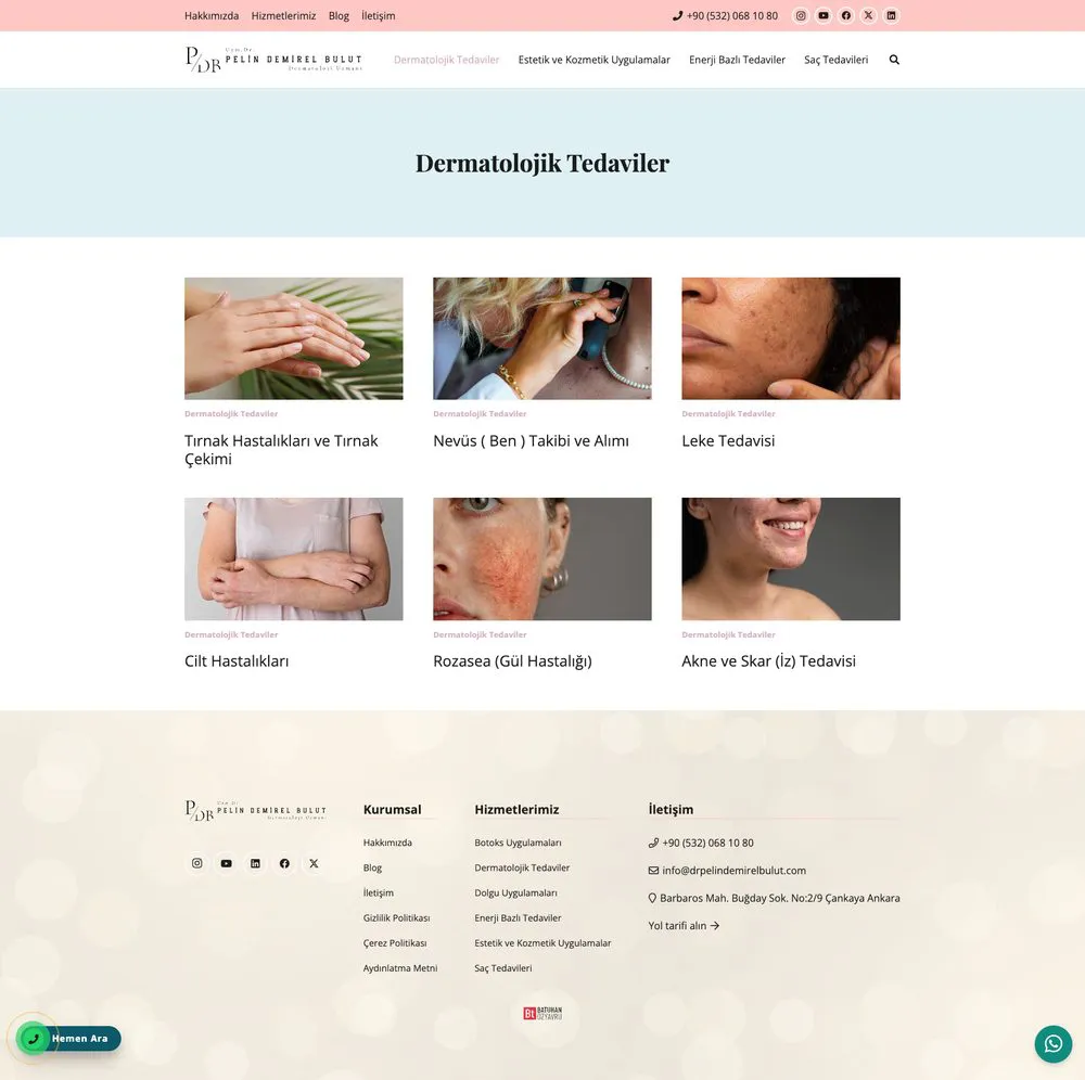 Dr. Pelin Demirel Bulut web sitesi sayfa 4
