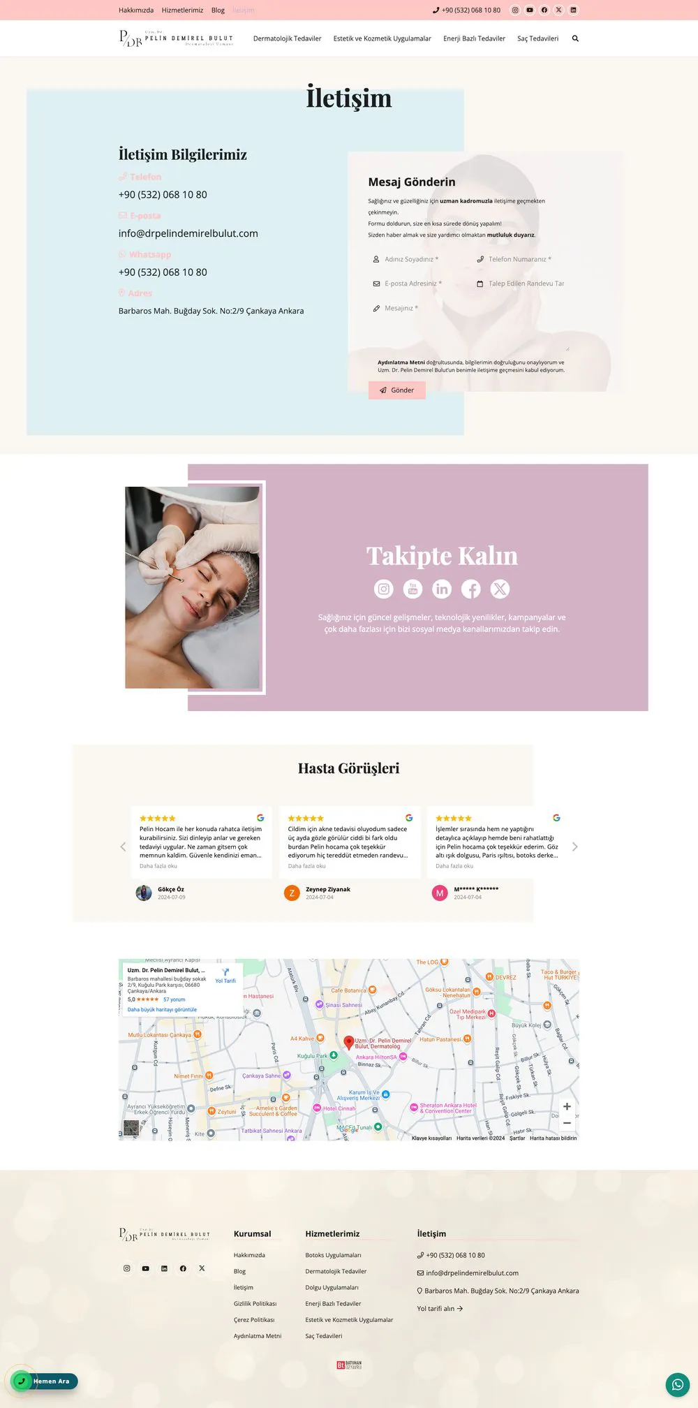Dr. Pelin Demirel Bulut web sitesi sayfa 5