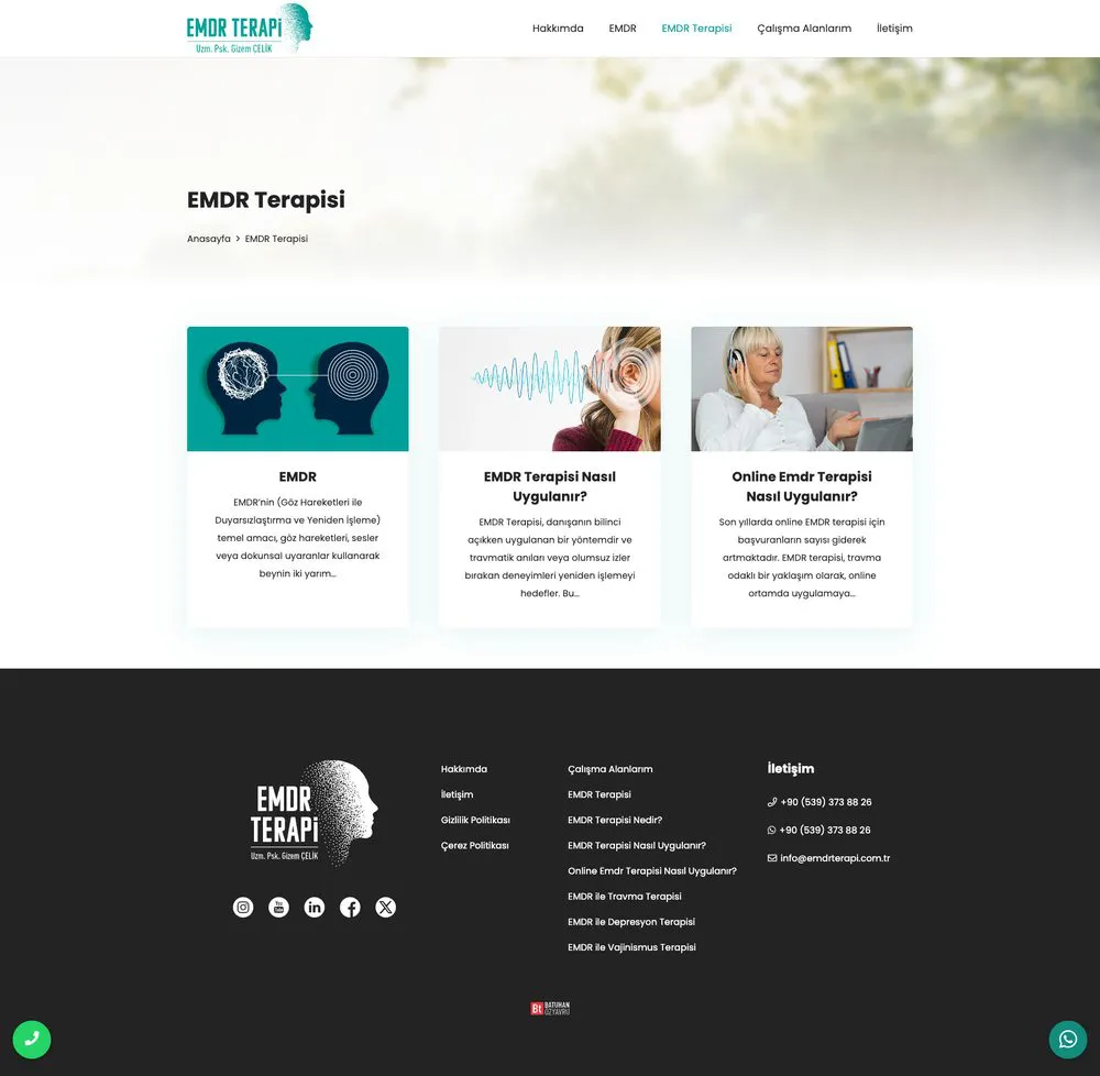 EMDR Terapi web sitesi sayfa 3
