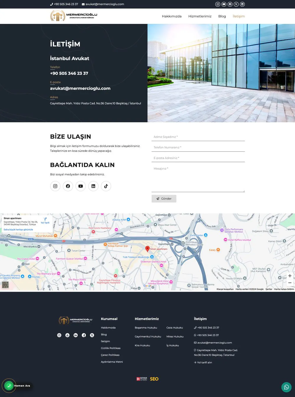 Mermercioğlu Hukuk web sitesi sayfa 5