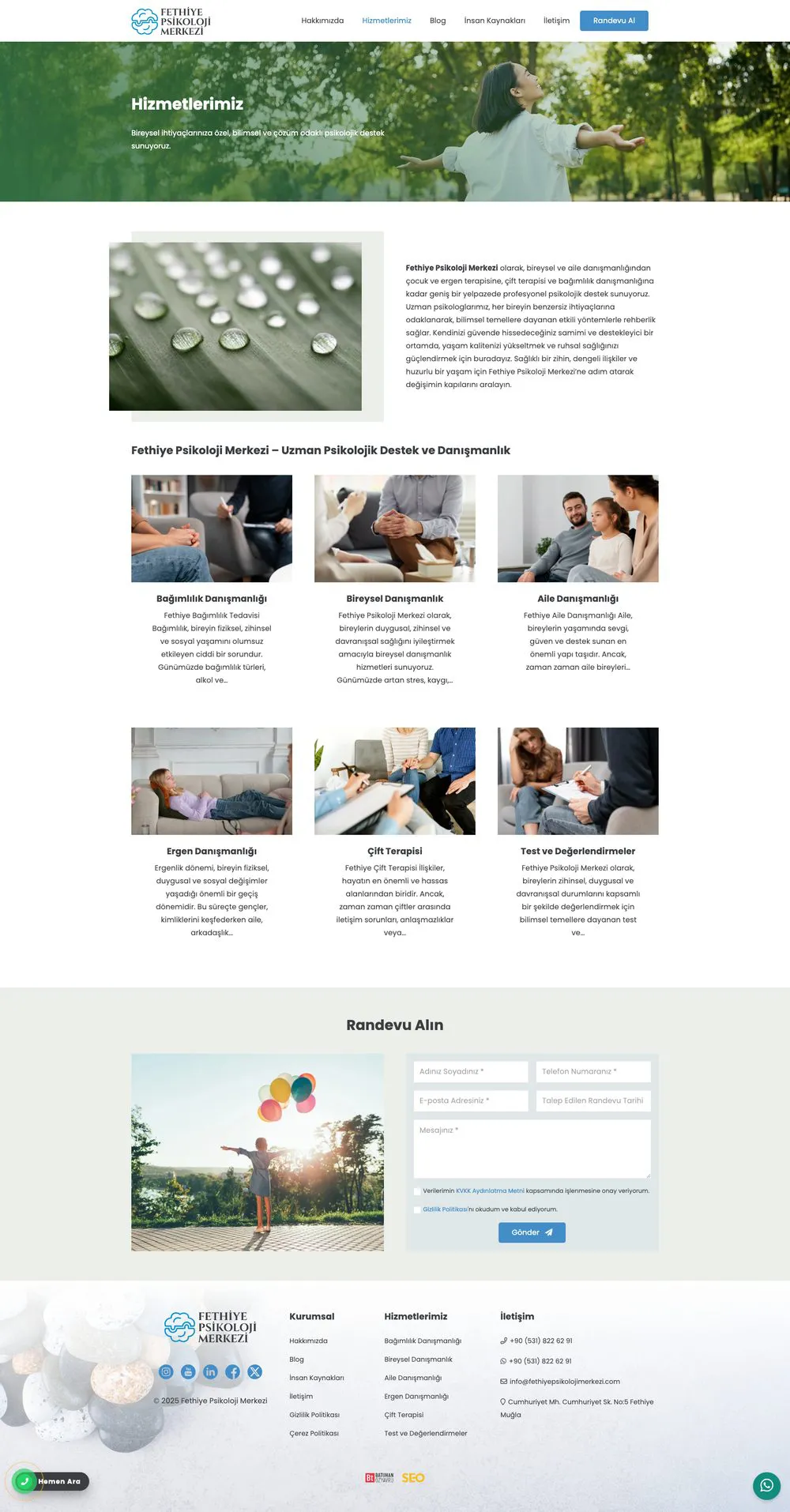 Fethiye Psikoloji Merkezi web sitesi sayfa 3