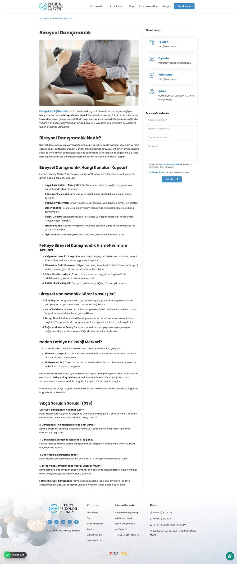 Fethiye Psikoloji Merkezi web sitesi sayfa 4