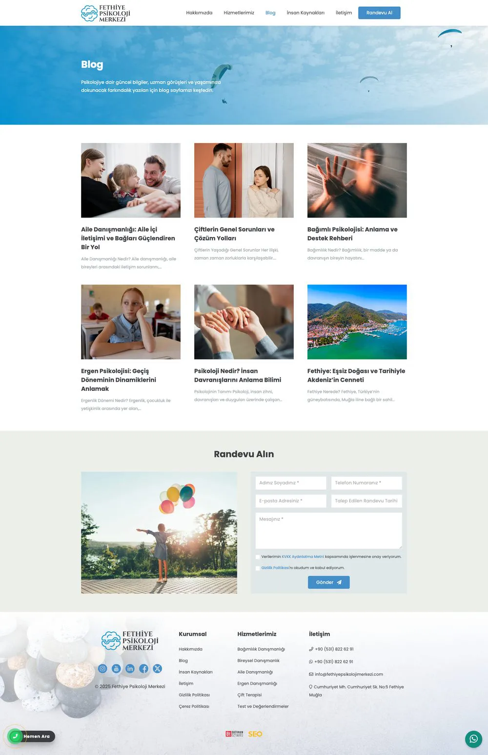 Fethiye Psikoloji Merkezi web sitesi sayfa 5
