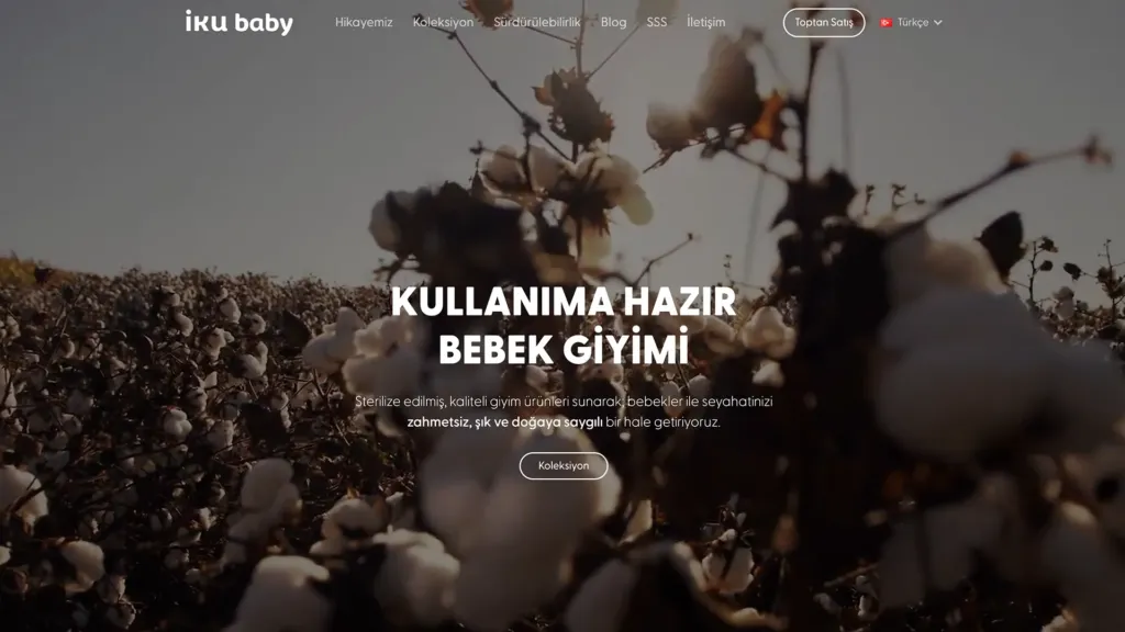 IKU Baby web sitesi ekran görüntüsü