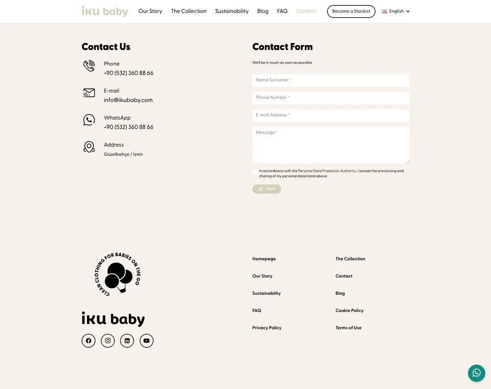 IKU Baby web sitesi sayfa 6