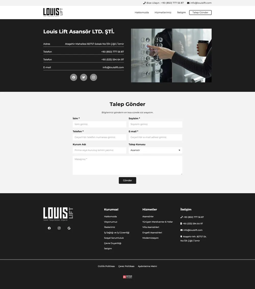 Louis Lift web sitesi sayfa 5