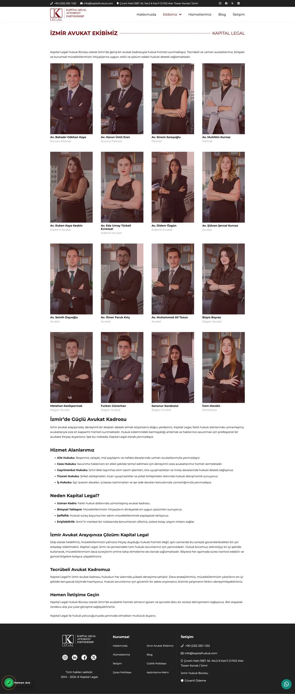 Kapital Legal web sitesi sayfa 3