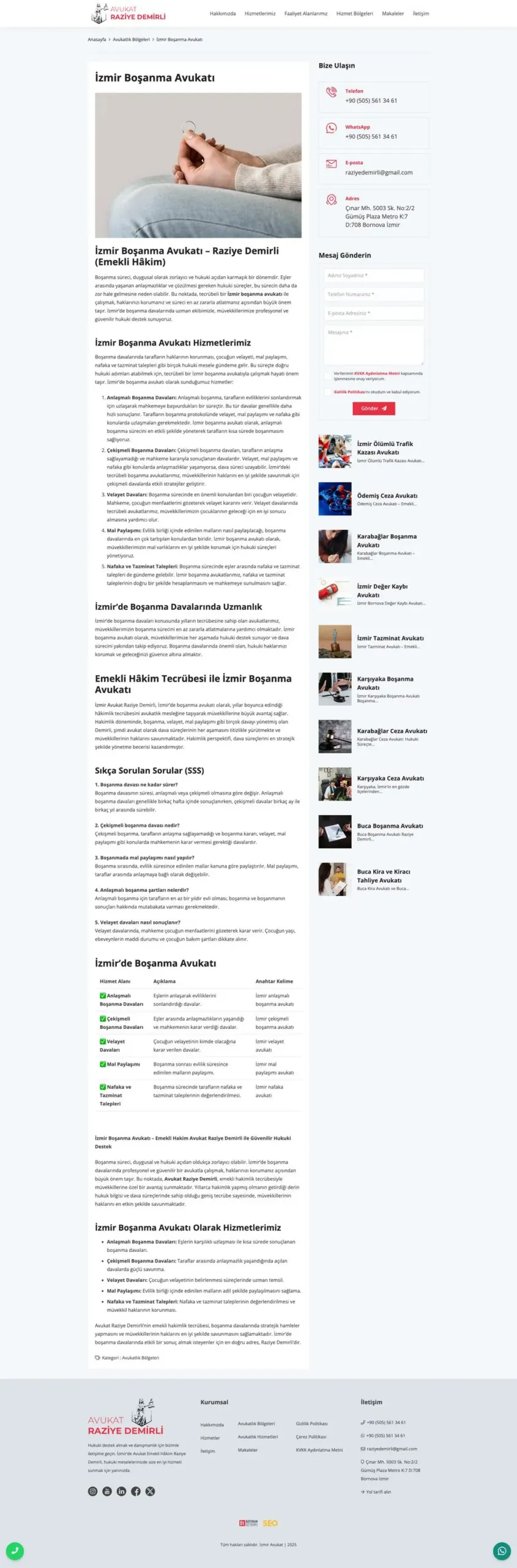 Avukat Raziye Demirli web sitesi sayfa 5