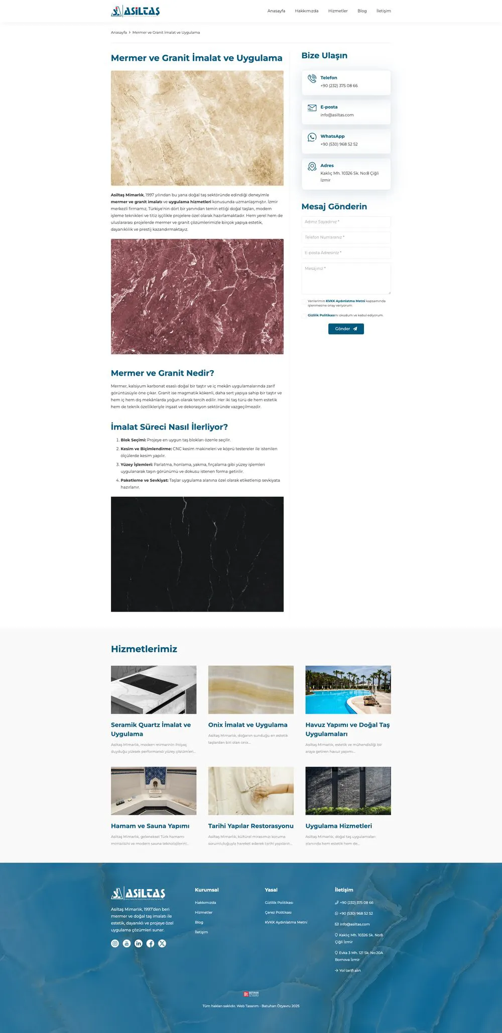 Asiltaş Mermer web sitesi sayfa 4