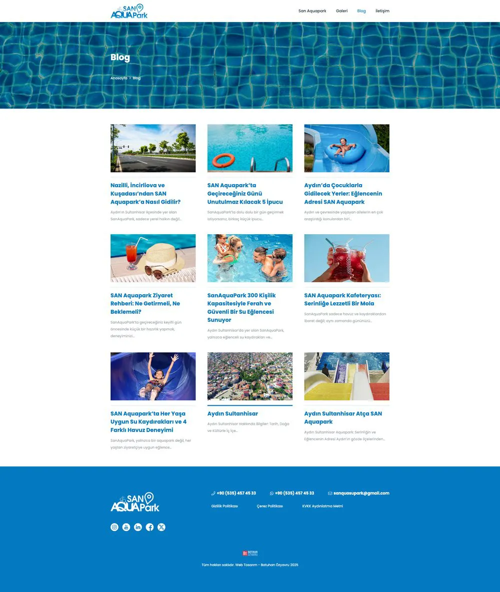 San Aquapark web sitesi sayfa 3