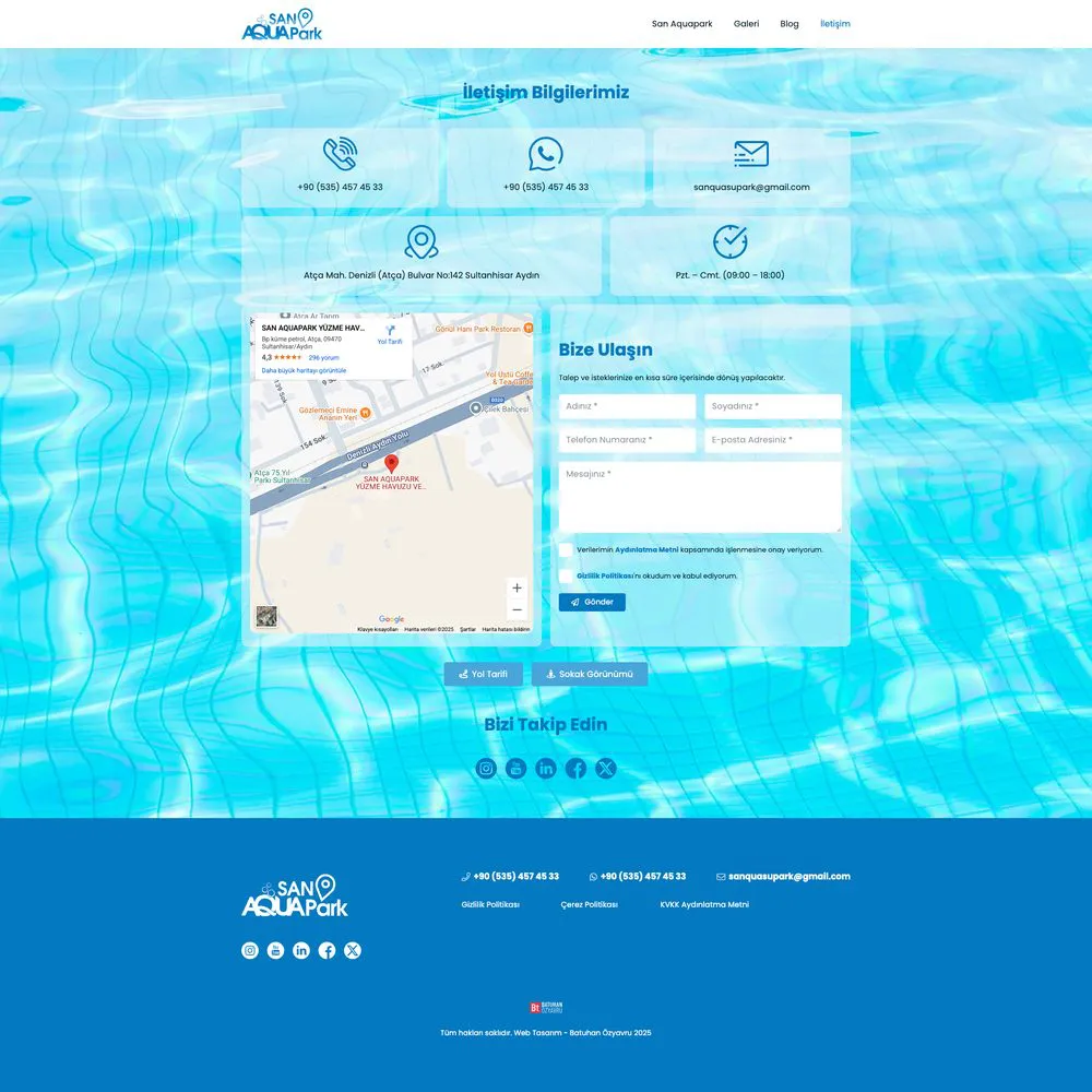 San Aquapark web sitesi sayfa 6