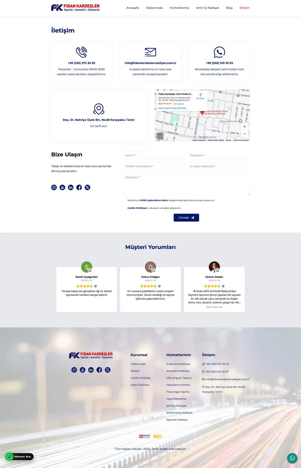 Fidan Kardeşler Nakliyat web sitesi sayfa 4