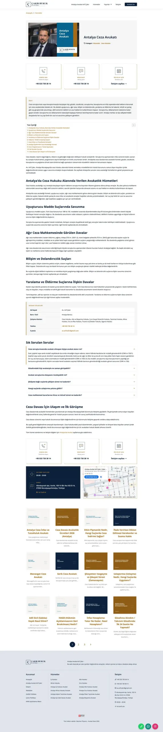 Avukat Arif Çakır web sitesi sayfa 4