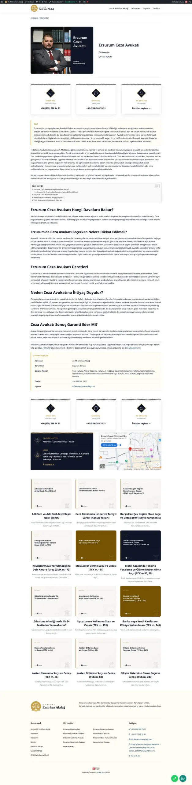 Avukat Emirhan Akdağ web sitesi sayfa 4