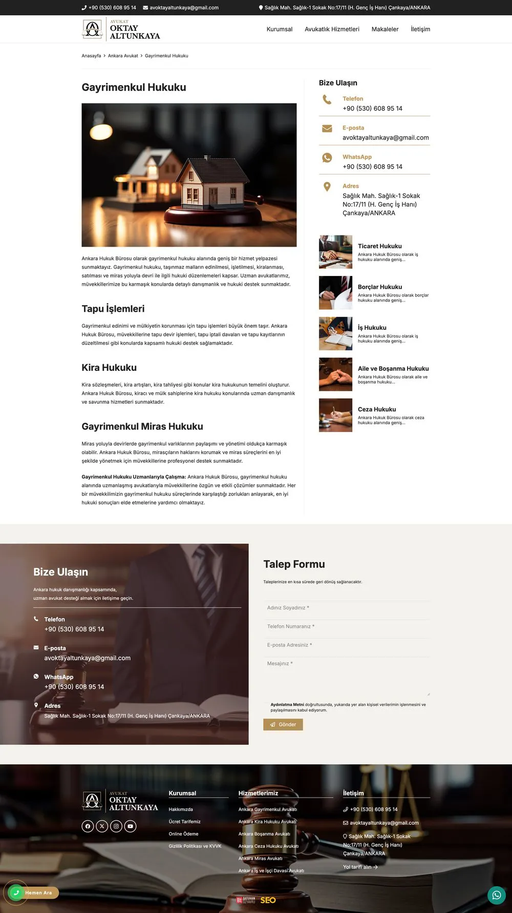 Avukat Oktay Altunkaya web sitesi sayfa 4