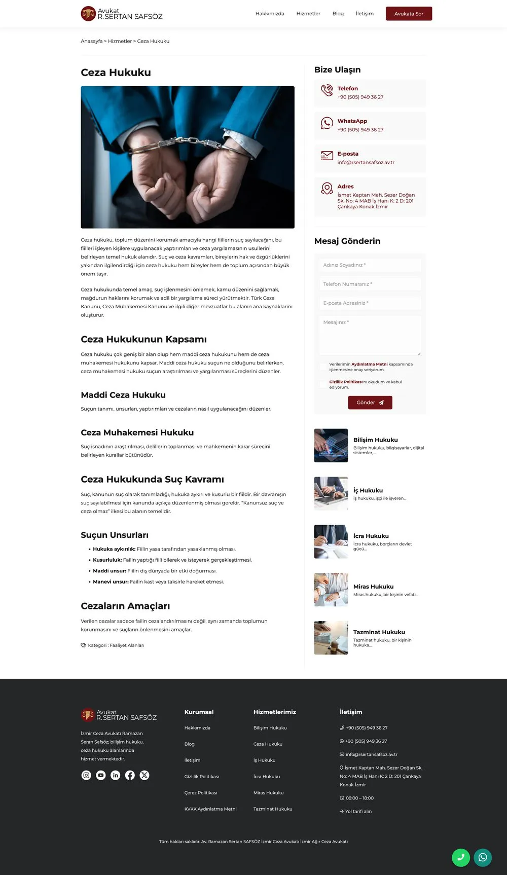 Avukat Ramazan Sertan Safsöz web sitesi sayfa 4