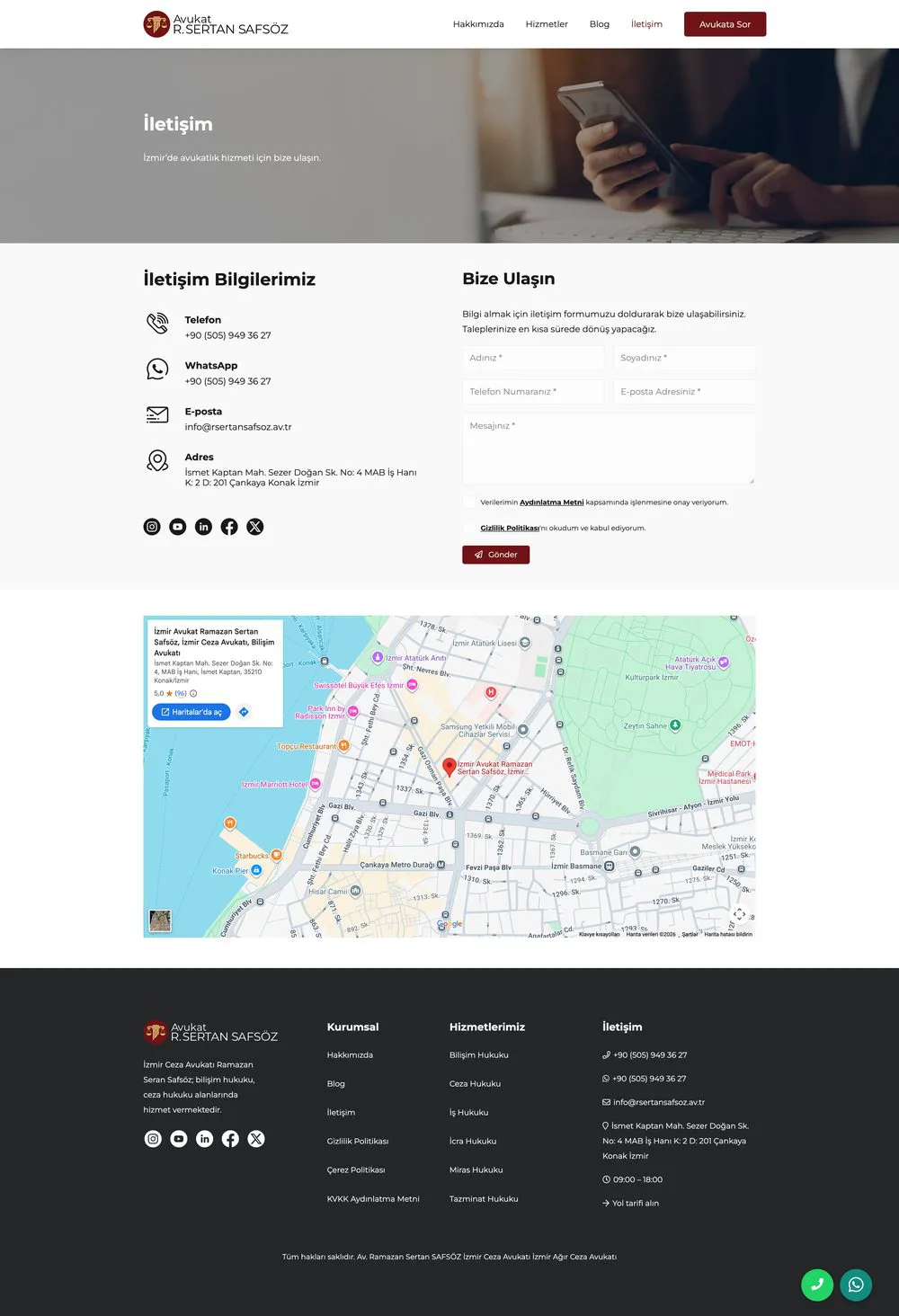 Avukat Ramazan Sertan Safsöz web sitesi sayfa 5