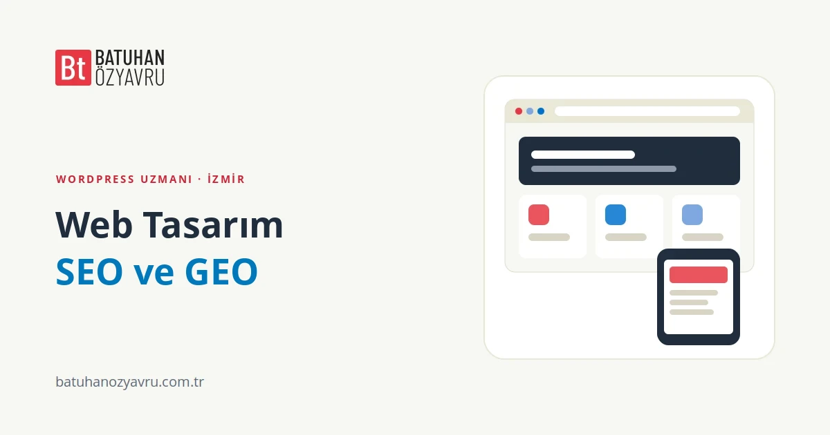 Batuhan Özyavru — Web Tasarım, SEO ve GEO
